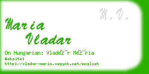 maria vladar business card